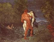 Paul Cezanne Enlevering painting